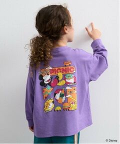 b・ROOM / ビールーム Tシャツ | 【Disney】【カイテキ天竺】ミッキーマウス/ピクニックTシャツ