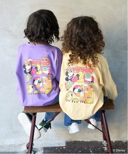 b・ROOM / ビールーム Tシャツ | 【Disney】【カイテキ天竺】ミッキーマウス/ピクニックTシャツ | 詳細16