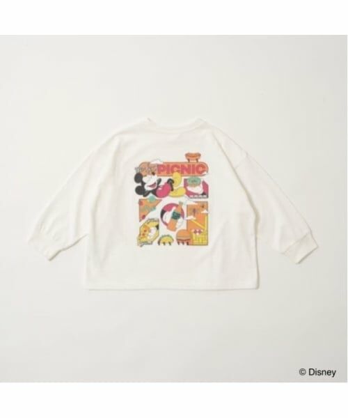b・ROOM / ビールーム Tシャツ | 【Disney】【カイテキ天竺】ミッキーマウス/ピクニックTシャツ | 詳細3
