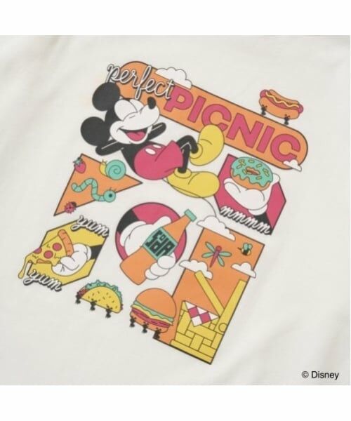 b・ROOM / ビールーム Tシャツ | 【Disney】【カイテキ天竺】ミッキーマウス/ピクニックTシャツ | 詳細5