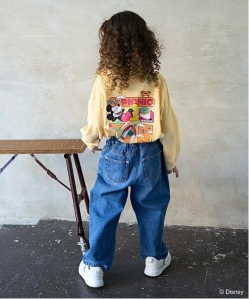 b・ROOM / ビールーム Tシャツ | 【Disney】【カイテキ天竺】ミッキーマウス/ピクニックTシャツ | 詳細9