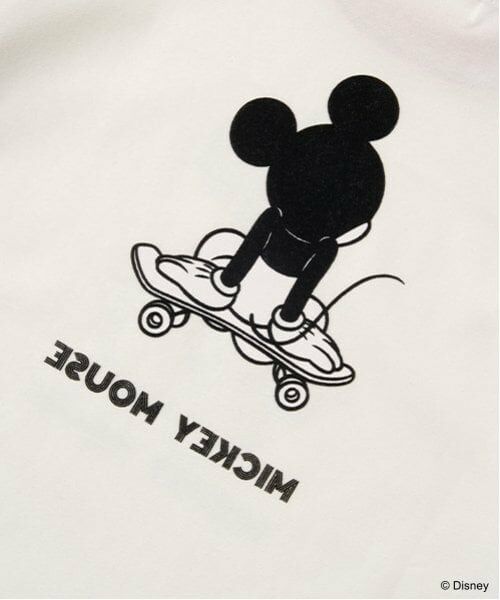 b・ROOM / ビールーム Tシャツ | 【Disney】【カイテキ天竺】ミッキーマウス/スケボーTシャツ | 詳細6