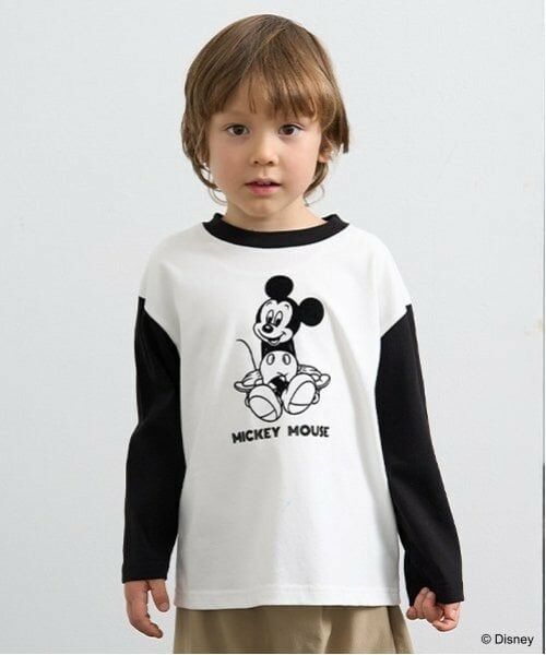 b・ROOM / ビールーム Tシャツ | 【Disney】【カイテキ天竺】ミッキーマウス/スケボーTシャツ（黒）