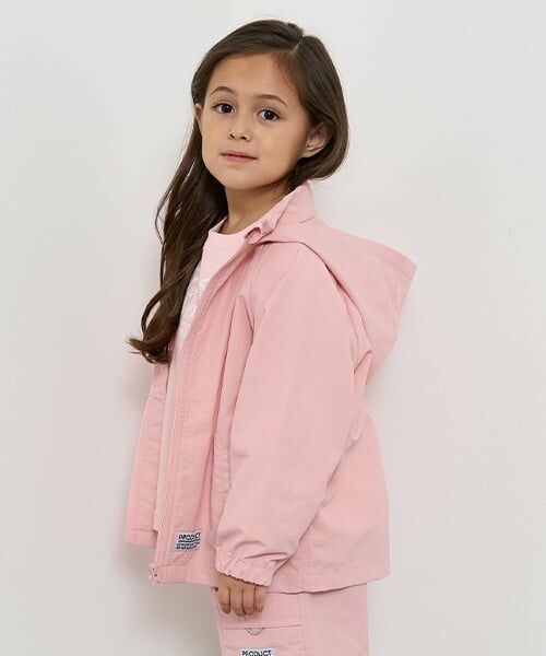 b・ROOM / ビールーム ブルゾン | 【撥水加工】収納袋付きマウンテンパーカ（ライト ピンク）