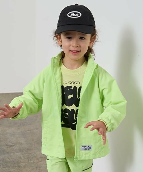 b・ROOM / ビールーム ブルゾン | 【撥水加工】収納袋付きマウンテンパーカ（レモン イエロー）