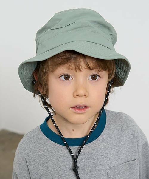 b・ROOM / ビールーム ハット | 【撥水加工】小さく収納できるハット（薄カーキ）