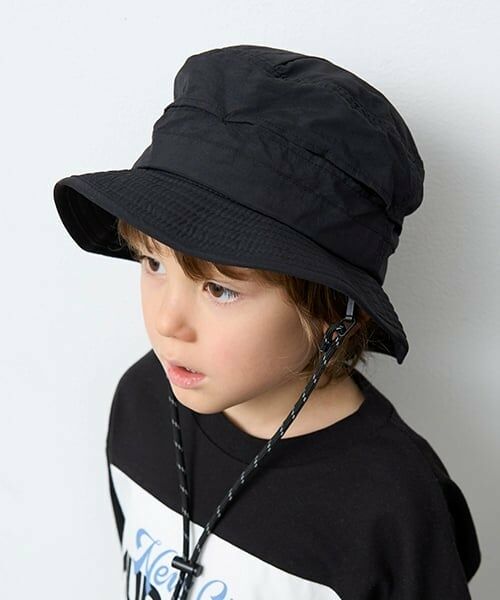 b・ROOM / ビールーム ハット | 【撥水加工】小さく収納できるハット（黒）