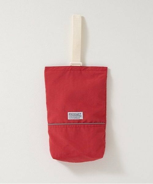 b・ROOM / ビールーム トートバッグ | 【撥水加工】シューズバッグ（赤）