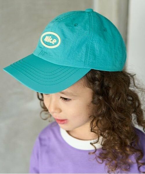 b・ROOM / ビールーム キャップ | Niceプリントキャップ（ブルー グリーン）