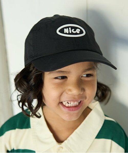 b・ROOM / ビールーム キャップ | Niceプリントキャップ（黒）