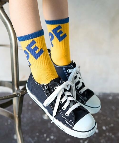 b・ROOM / ビールーム ソックス | HOPEクルーソックス（黄）