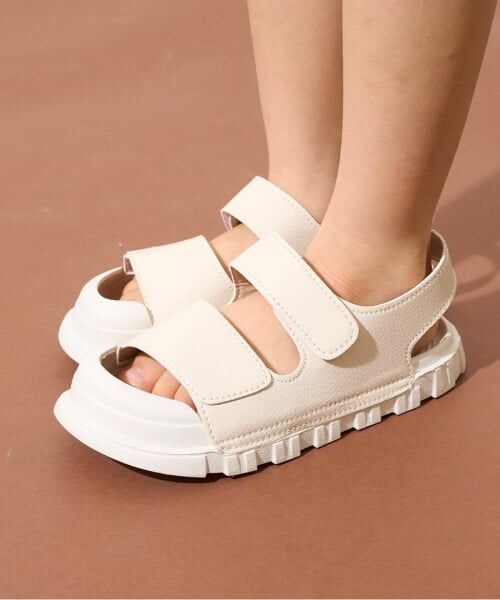 b・ROOM / ビールーム サンダル | フロントカバーで安心合皮サンダル | 詳細1