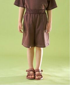 b・ROOM / ビールーム ショート・ハーフ・半端丈パンツ | 【セットアップ可能】【カイテキ天竺】配色ステッチ5分丈パンツ