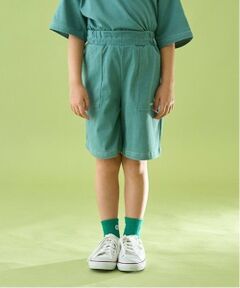 b・ROOM / ビールーム ショート・ハーフ・半端丈パンツ | 【セットアップ可能】【カイテキ天竺】配色ステッチ5分丈パンツ