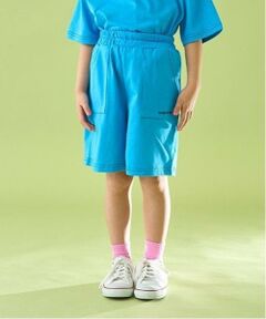 b・ROOM / ビールーム ショート・ハーフ・半端丈パンツ | 【セットアップ可能】【カイテキ天竺】配色ステッチ5分丈パンツ