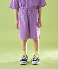 b・ROOM / ビールーム ショート・ハーフ・半端丈パンツ | 【セットアップ可能】【カイテキ天竺】配色ステッチ5分丈パンツ