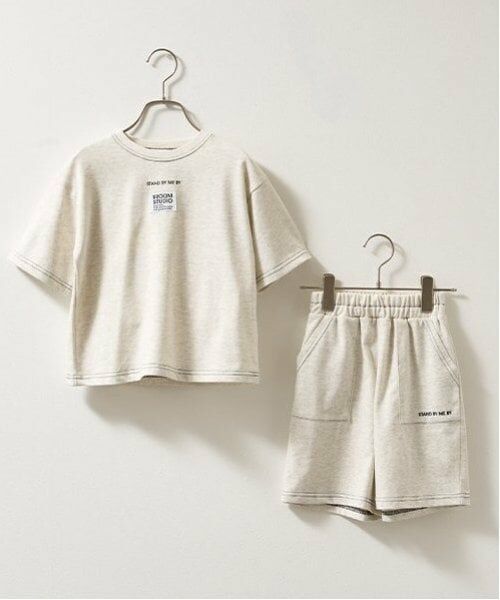 b・ROOM / ビールーム ショート・ハーフ・半端丈パンツ | 【セットアップ可能】【カイテキ天竺】配色ステッチ5分丈パンツ | 詳細10