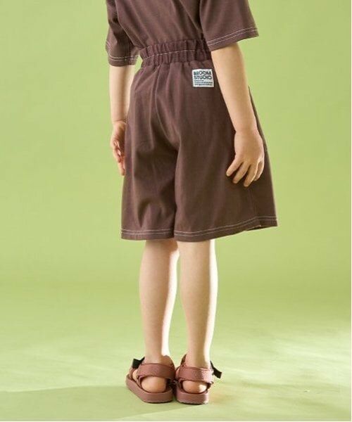 b・ROOM / ビールーム ショート・ハーフ・半端丈パンツ | 【セットアップ可能】【カイテキ天竺】配色ステッチ5分丈パンツ | 詳細13