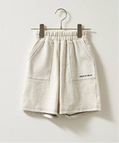 b・ROOM / ビールーム ショート・ハーフ・半端丈パンツ | 【セットアップ可能】【カイテキ天竺】配色ステッチ5分丈パンツ | 詳細2