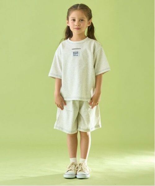 b・ROOM / ビールーム ショート・ハーフ・半端丈パンツ | 【セットアップ可能】【カイテキ天竺】配色ステッチ5分丈パンツ | 詳細30