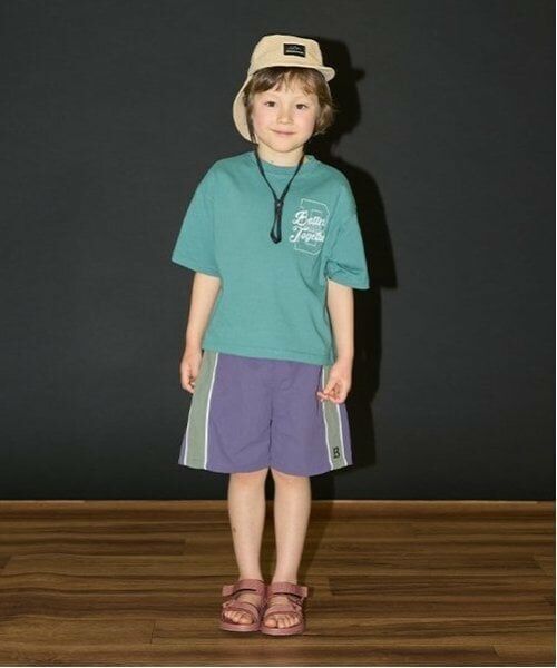 b・ROOM / ビールーム ショート・ハーフ・半端丈パンツ | サイド切替え4分丈パンツ | 詳細13