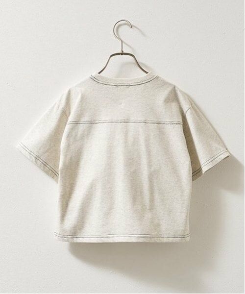 b・ROOM / ビールーム Tシャツ | 【セットアップ可能】【カイテキ天竺】配色ステッチTシャツ | 詳細3