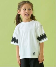 b・ROOM / ビールーム Tシャツ | 【前後どちらでもOK!】【カイテキ天竺】ラインプリントTシャツ