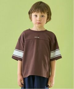 b・ROOM / ビールーム Tシャツ | 【前後どちらでもOK!】【カイテキ天竺】ラインプリントTシャツ