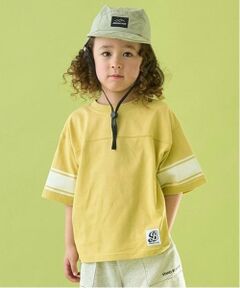 【前後どちらでもOK!】【カイテキ天竺】ラインプリントTシャツ