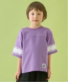 b・ROOM / ビールーム Tシャツ | 【前後どちらでもOK!】【カイテキ天竺】ラインプリントTシャツ