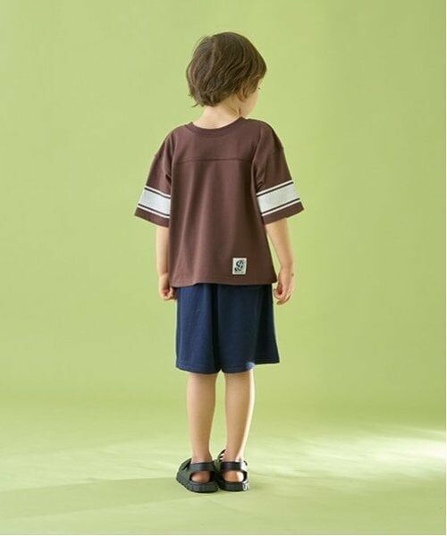 b・ROOM / ビールーム Tシャツ | 【前後どちらでもOK!】【カイテキ天竺】ラインプリントTシャツ | 詳細13