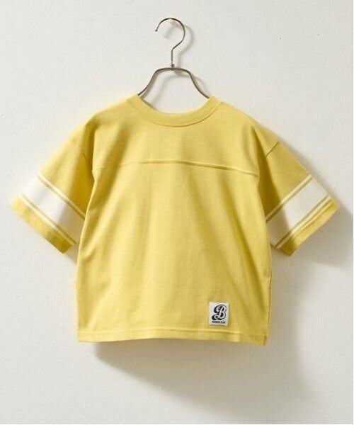 b・ROOM / ビールーム Tシャツ | 【前後どちらでもOK!】【カイテキ天竺】ラインプリントTシャツ | 詳細2