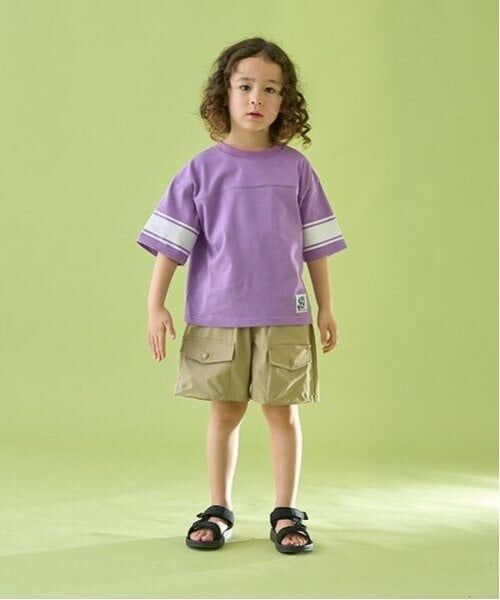 b・ROOM / ビールーム Tシャツ | 【前後どちらでもOK!】【カイテキ天竺】ラインプリントTシャツ | 詳細24