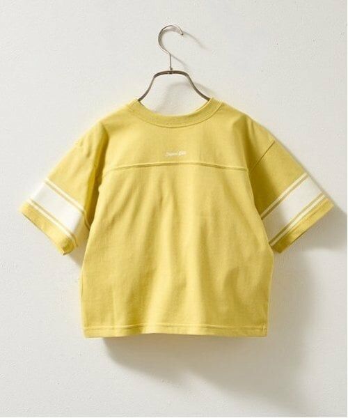 b・ROOM / ビールーム Tシャツ | 【前後どちらでもOK!】【カイテキ天竺】ラインプリントTシャツ | 詳細3