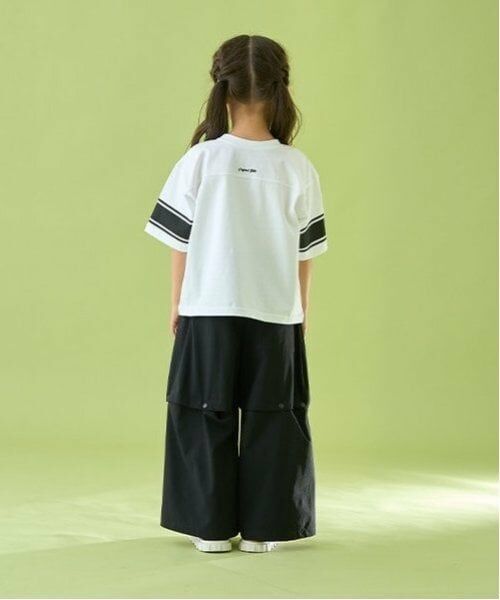 b・ROOM / ビールーム Tシャツ | 【前後どちらでもOK!】【カイテキ天竺】ラインプリントTシャツ | 詳細7