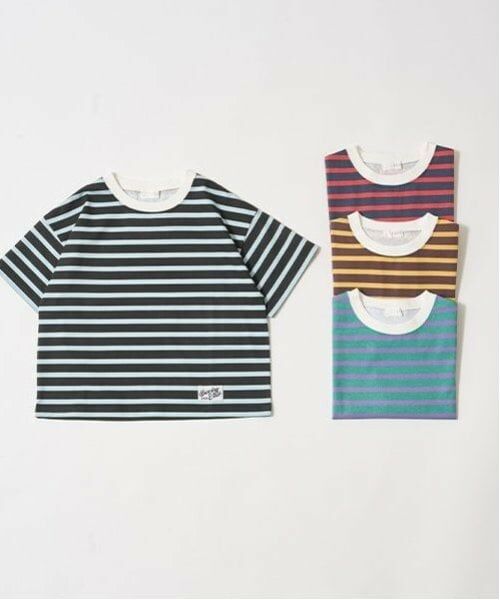 b・ROOM / ビールーム Tシャツ | 【カイテキ天竺】プリントボーダービッグTシャツ | 詳細1