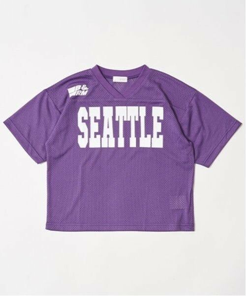 b・ROOM / ビールーム Tシャツ | 【セットアップ可能】Vネックメッシュトップス | 詳細2