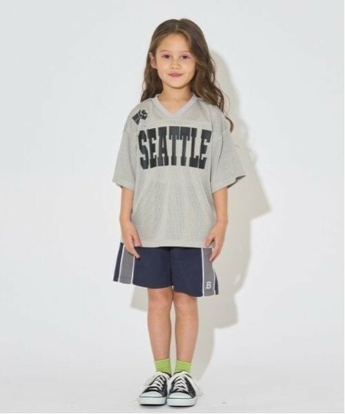 b・ROOM / ビールーム Tシャツ | 【セットアップ可能】Vネックメッシュトップス | 詳細21