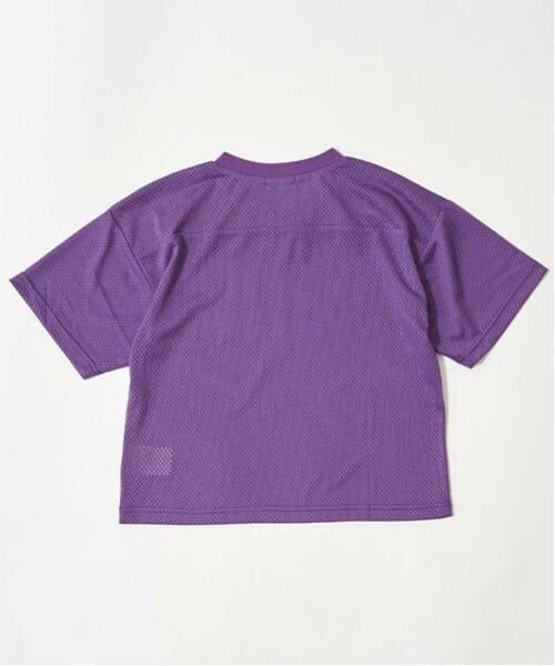 b・ROOM / ビールーム Tシャツ | 【セットアップ可能】Vネックメッシュトップス | 詳細3