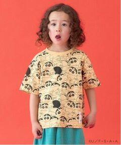 b・ROOM / ビールーム Tシャツ | 【クレヨンしんちゃん】【カイテキ天竺】総柄プリントTシャツ