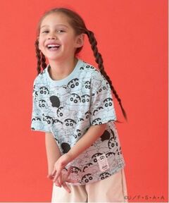 b・ROOM / ビールーム Tシャツ | 【クレヨンしんちゃん】【カイテキ天竺】総柄プリントTシャツ