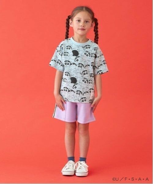 b・ROOM / ビールーム Tシャツ | 【クレヨンしんちゃん】【カイテキ天竺】総柄プリントTシャツ | 詳細13