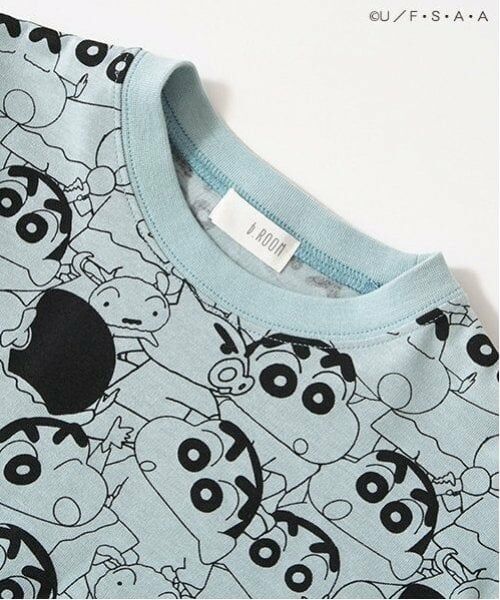 b・ROOM / ビールーム Tシャツ | 【クレヨンしんちゃん】【カイテキ天竺】総柄プリントTシャツ | 詳細5