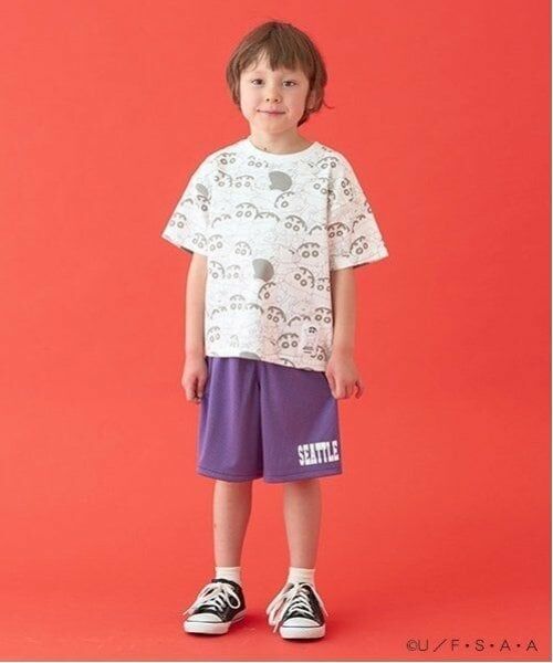 b・ROOM / ビールーム Tシャツ | 【クレヨンしんちゃん】【カイテキ天竺】総柄プリントTシャツ | 詳細6