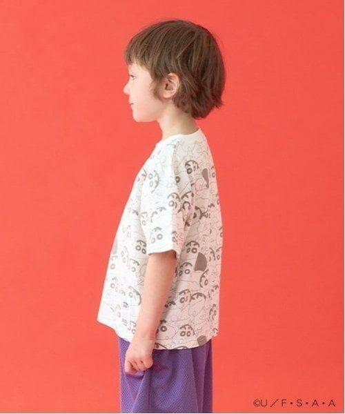 b・ROOM / ビールーム Tシャツ | 【クレヨンしんちゃん】【カイテキ天竺】総柄プリントTシャツ | 詳細7