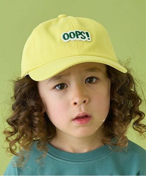 b・ROOM / ビールーム キャップ | OOPS!ワッペンキャップ（レモン イエロー）