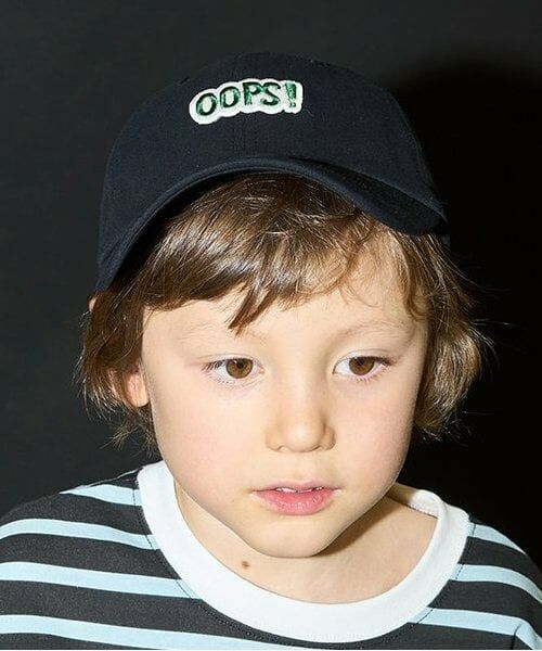 b・ROOM / ビールーム キャップ | OOPS!ワッペンキャップ（黒）