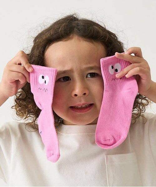 b・ROOM / ビールーム ソックス | アソートフェイスソックス（ディープ ピンク）