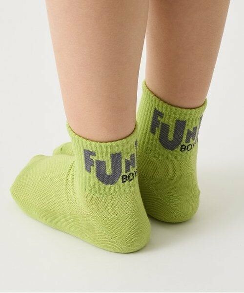 b・ROOM / ビールーム ソックス | FUNKY BOYソックス（イエロー グリーン）