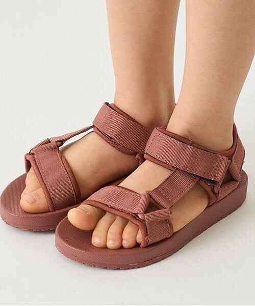 b・ROOM / ビールーム サンダル | テープサンダル（茶）
